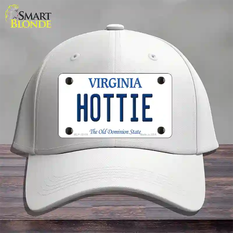 Hottie Virginia Novelty License Plate Hat Cotton / White