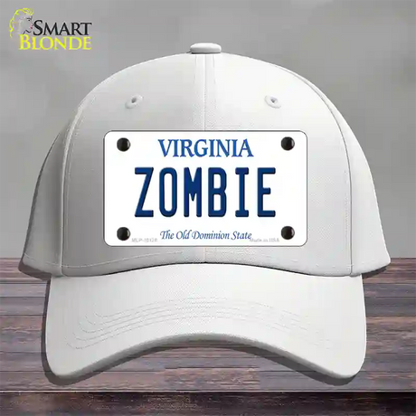 Zombie Virginia Novelty License Plate Hat Cotton / White