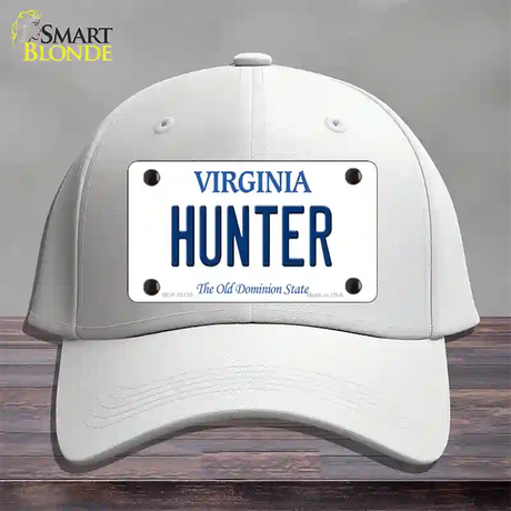 Hunter Virginia Novelty License Plate Hat Cotton / White