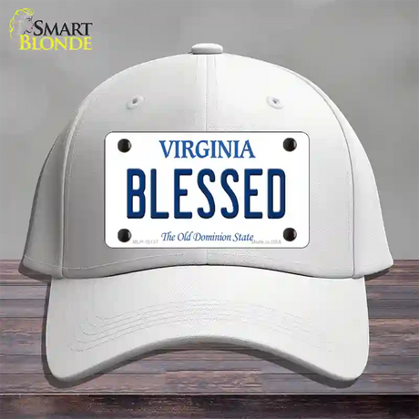 Blessed Virginia Novelty License Plate Hat Cotton / White