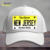 New Jersey Garden State Novelty License Plate Hat Cotton / White