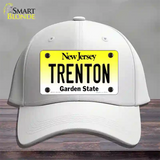 Trenton New Jersey Novelty License Plate Hat Cotton / White