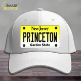 Princeton New Jersey Novelty License Plate Hat Cotton / White