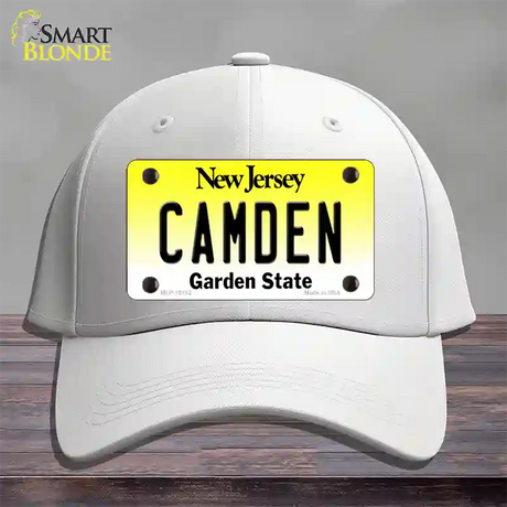 Camden New Jersey Novelty License Plate Hat Cotton / White