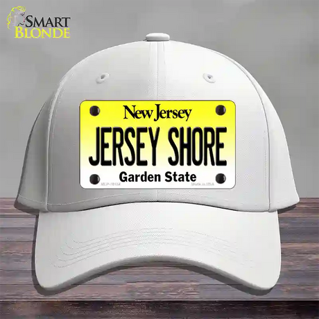 Jersey Shore New Jersey Novelty License Plate Hat Cotton / White