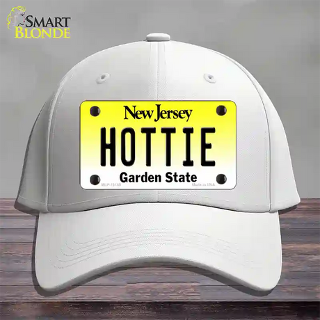 Hottie New Jersey Novelty License Plate Hat Cotton / White