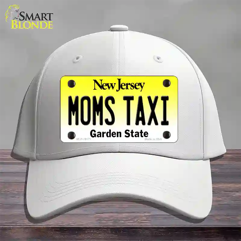 Moms Taxi New Jersey Novelty License Plate Hat Cotton / White