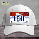 Lehi Utah Novelty License Plate Hat Cotton / White