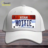 Hottie Utah Novelty License Plate Hat Cotton / White