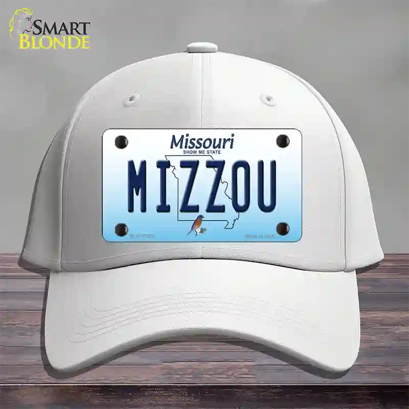 Mizzou Missouri Novelty License Plate Hat Cotton / White