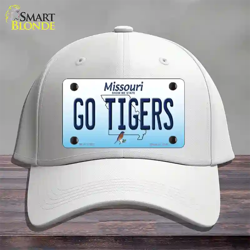 Go Tigers Missouri Novelty License Plate Hat Cotton / White