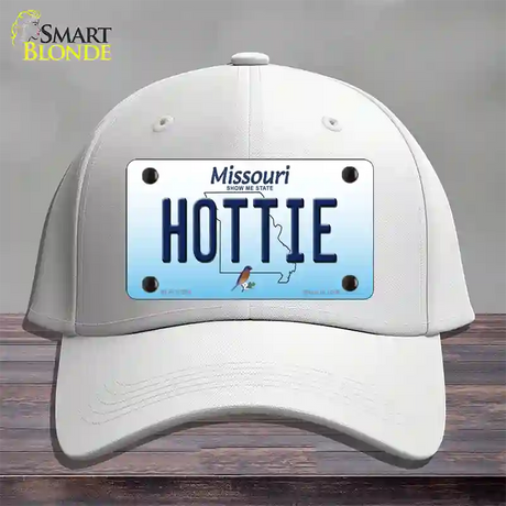 Hottie Missouri Novelty License Plate Hat Cotton / White