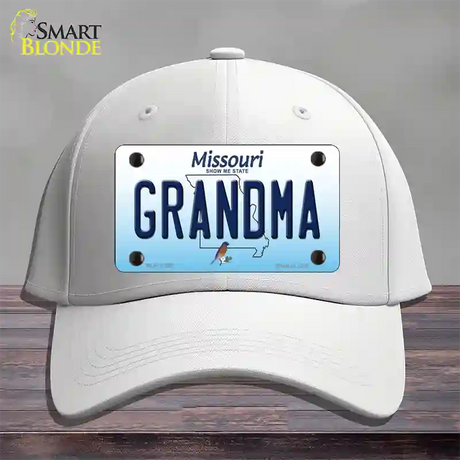 Grandma Missouri Novelty License Plate Hat Cotton / White