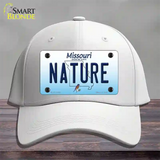 Nature Missouri Novelty License Plate Hat Cotton / White