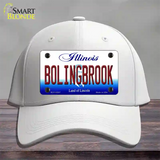 Bolingbrook Illinois Novelty License Plate Hat Cotton / White