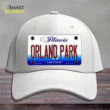 Orland Park Illinois Novelty License Plate Hat Cotton / White