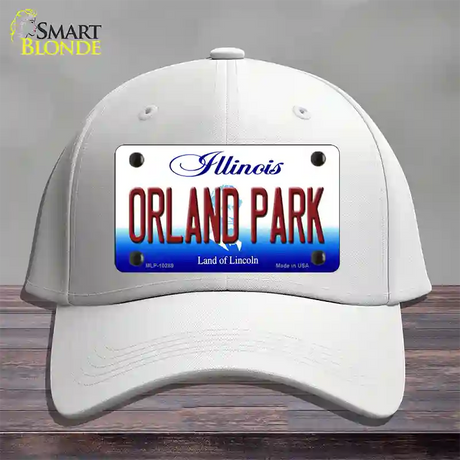 Orland Park Illinois Novelty License Plate Hat Cotton / White