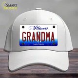 Grandma Illinois Novelty License Plate Hat Cotton / White