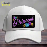 Princess Glitter Novelty License Plate Hat Cotton / White