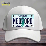 Medford Oregon Novelty License Plate Hat Cotton / White