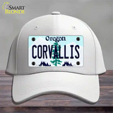 Corvallis Oregon Novelty License Plate Hat Cotton / White