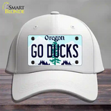 Go Ducks Oregon Novelty License Plate Hat Cotton / White