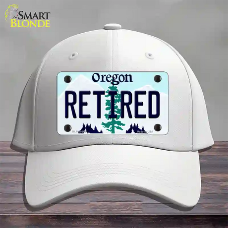 Retired Oregon Novelty License Plate Hat Cotton / White