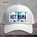 Hot Mama Oregon Novelty License Plate Hat Cotton / White