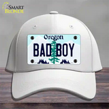 Bad Boy Oregon Novelty License Plate Hat Cotton / White