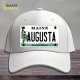 Augusta Maine Novelty License Plate Hat Cotton / White