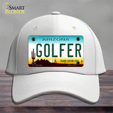 Golfer Arizona Novelty License Plate Hat Cotton / White