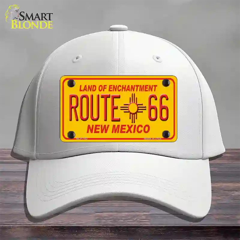 Route 66 New Mexico Novelty License Plate Hat Cotton / White