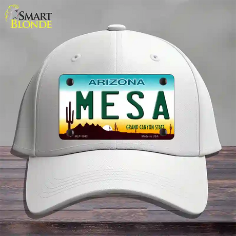 Mesa Arizona Novelty License Plate Hat Cotton / White