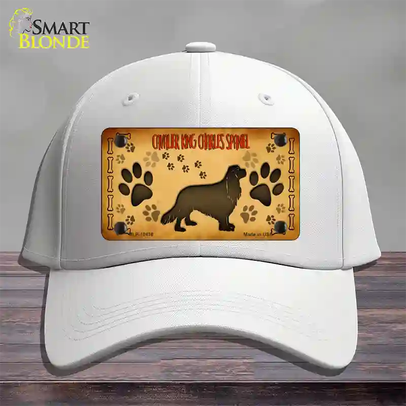 Cavalier King Charles Spaniel Novelty License Plate Hat Cotton / White