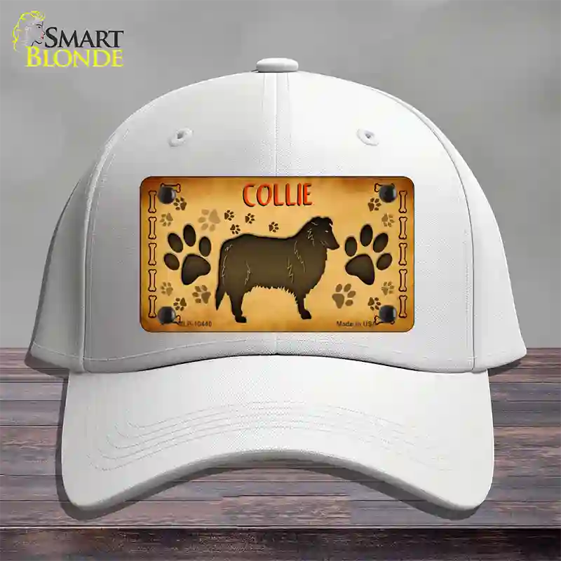 Collie Novelty License Plate Hat Cotton / White