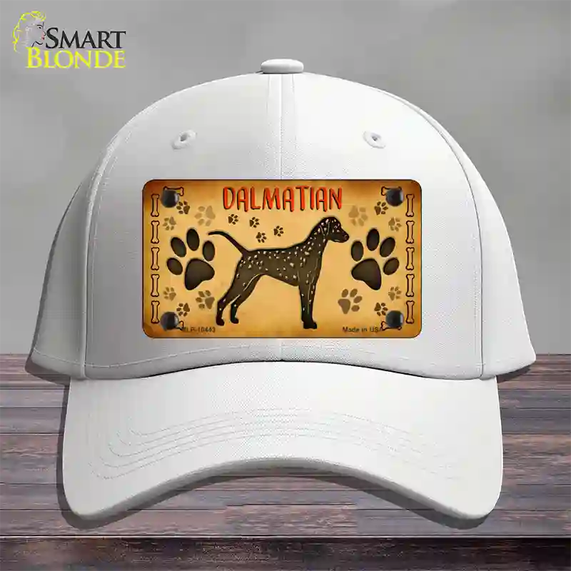 Dalmatian Novelty License Plate Hat Cotton / White