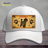 Poodle Novelty License Plate Hat Cotton / White