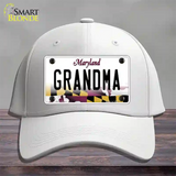 Grandma Maryland Novelty License Plate Hat Cotton / White