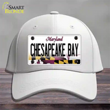 Chesapeake Bay Maryland Novelty License Plate Hat Cotton / White