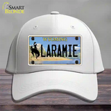 Laramie Wyoming Novelty License Plate Hat Cotton / White