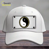 Yin And Yang Novelty License Plate Hat Cotton / White