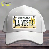 La Vista Nebraska Novelty License Plate Hat Cotton / White