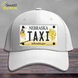 Taxi Nebraska Novelty License Plate Hat Cotton / White