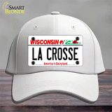 La Crosse Wisconsin Novelty License Plate Hat Cotton / White