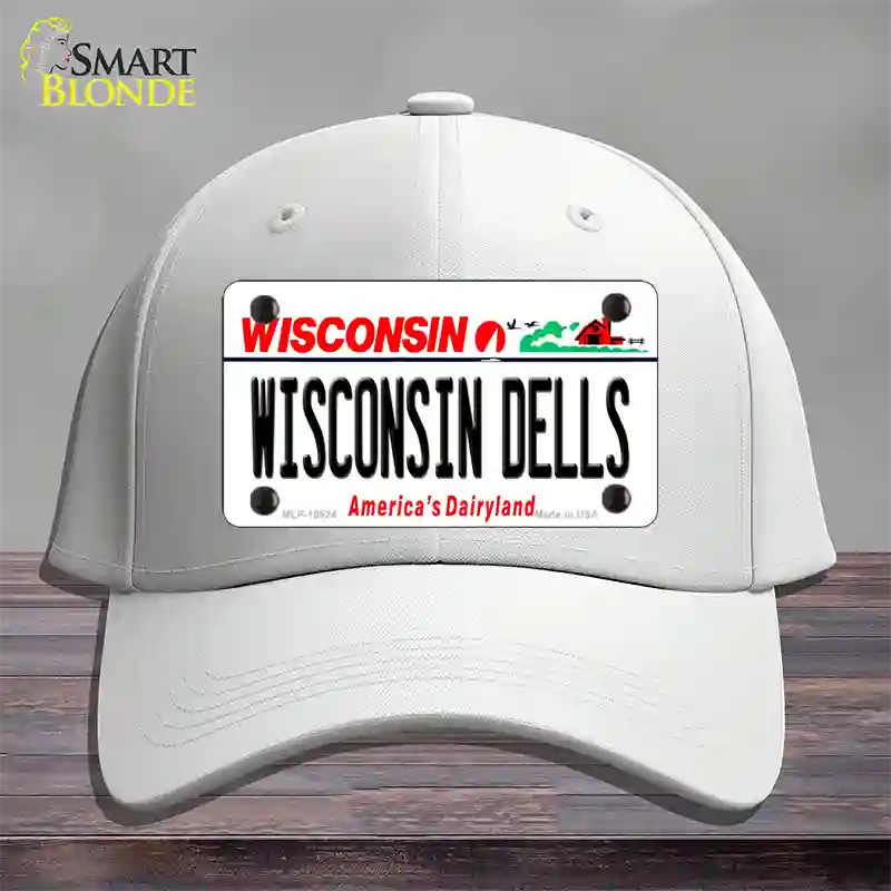 Wisconsin Dells Wisconsin Novelty License Plate Hat Cotton / White