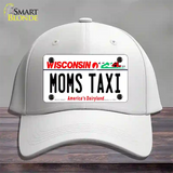 Moms Taxi Wisconsin Novelty License Plate Hat Cotton / White