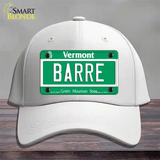 Barre Vermont Novelty License Plate Hat Cotton / White