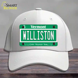 Williston Vermont Novelty License Plate Hat Cotton / White