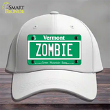 Zombie Vermont Novelty License Plate Hat Cotton / White