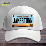 Jamestown North Dakota Novelty License Plate Hat Cotton / White